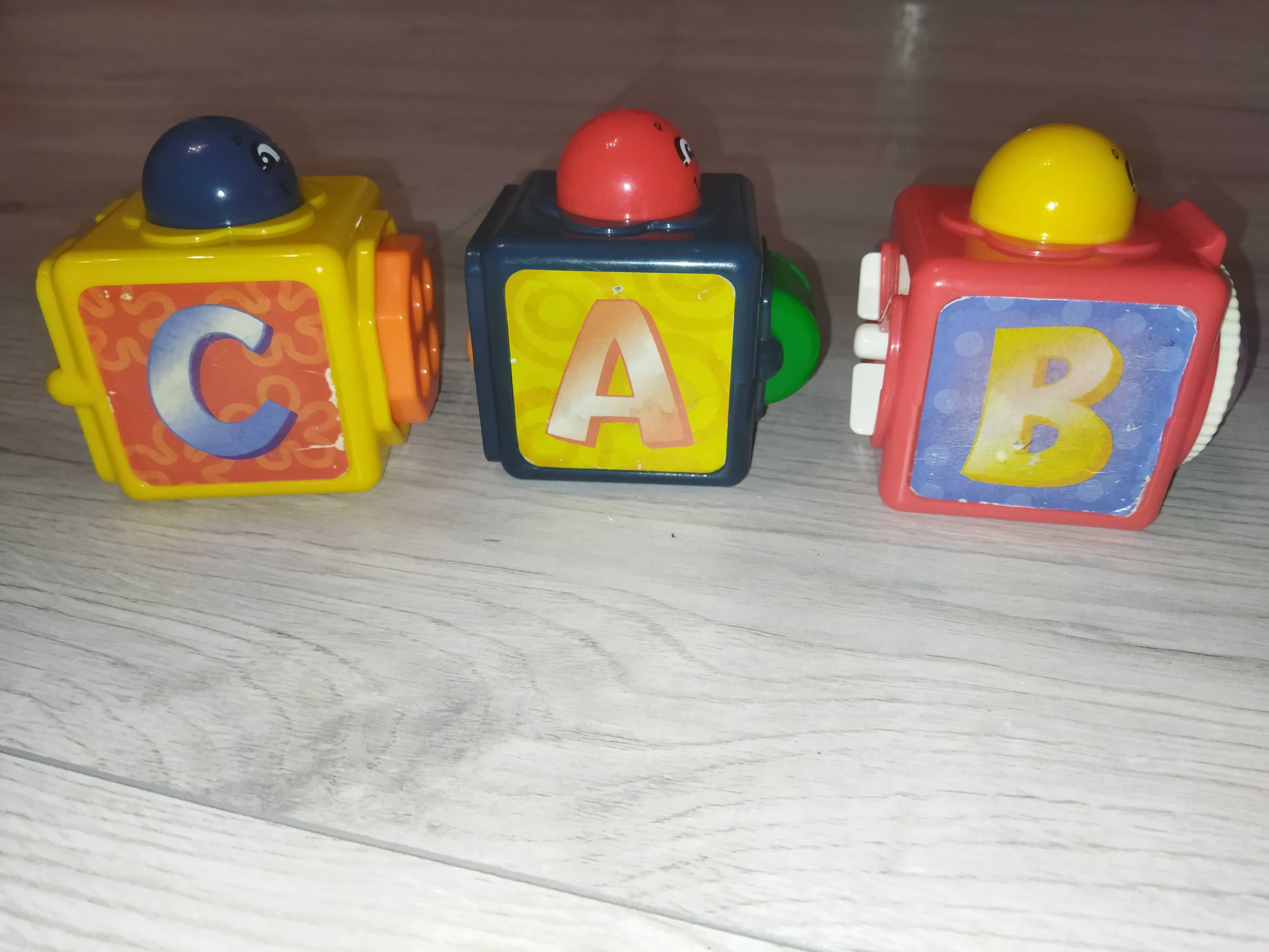 Zestaw Fisher Price zabawki kostki sensoryczne Fisher Price krokodyl