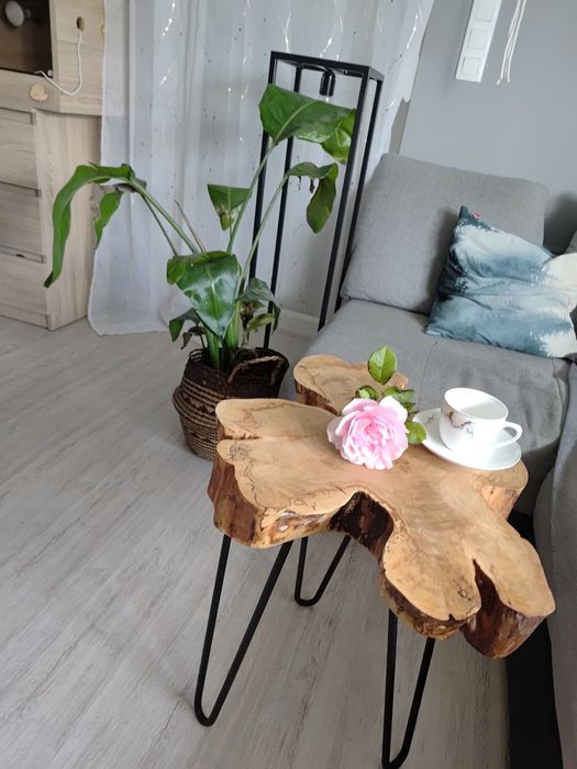 Sprzedam stolik z pnia  , loftowy , nocny, industrialny