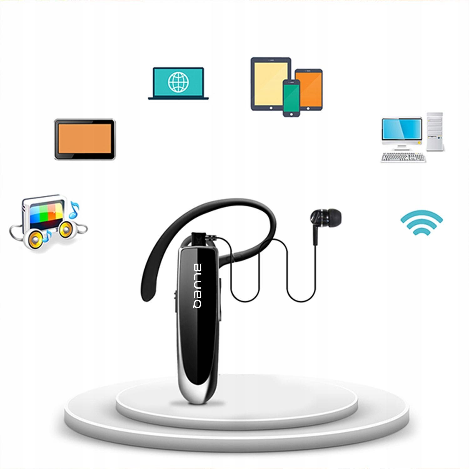 Zestaw Słuchawkowy Bluetooth Deep K200 na 2 Telefony