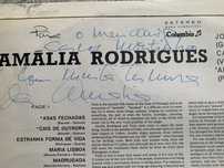 Amália Rodrigues com dedicatória raro