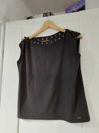Czarna bluzka Mohito bez rękawów / top rozmiar M
