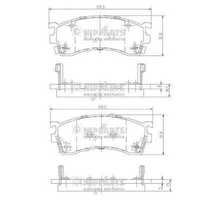 Гальмівні колодки для Mazda 323,626,PREMACY,XEDOS 6