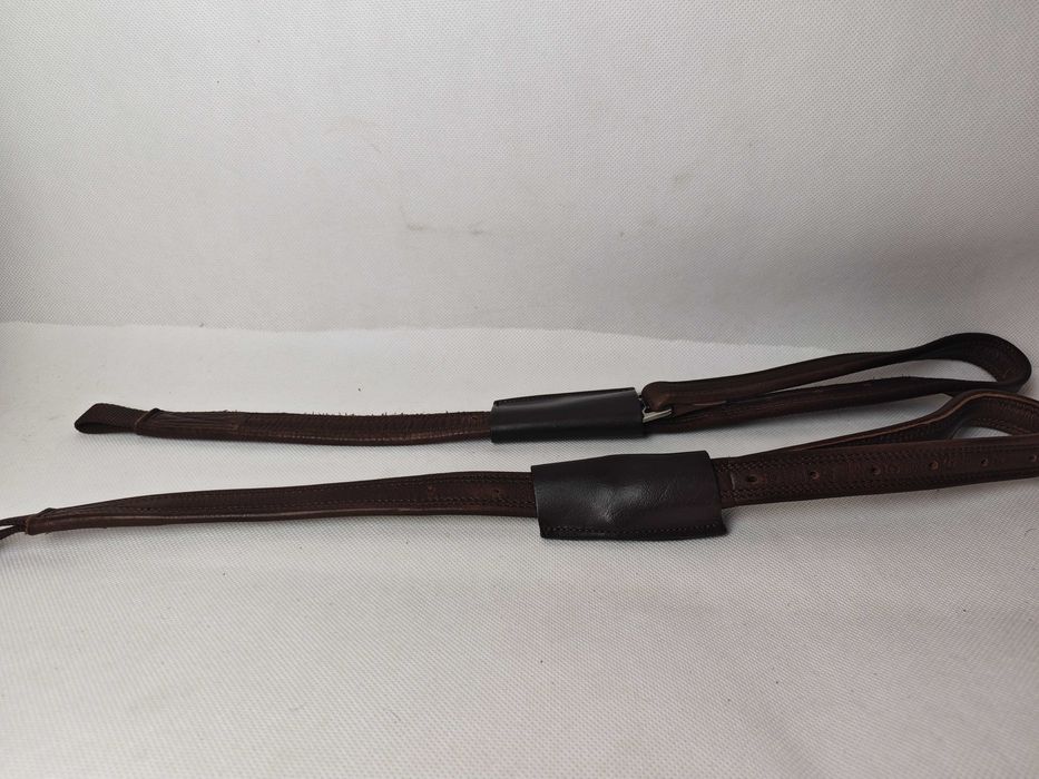 Brązowe puśliska ujeżdżeniowe z mięciutkiej skóry