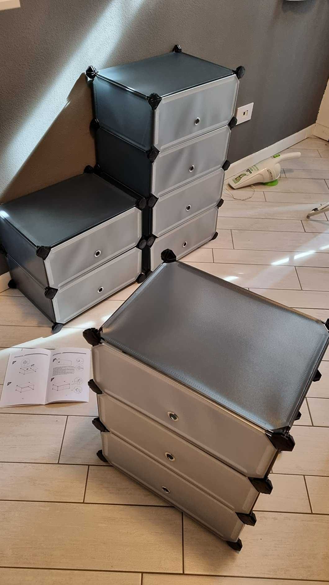 Pudełka organizery przechowywanie dom modułowe 10 sztuk