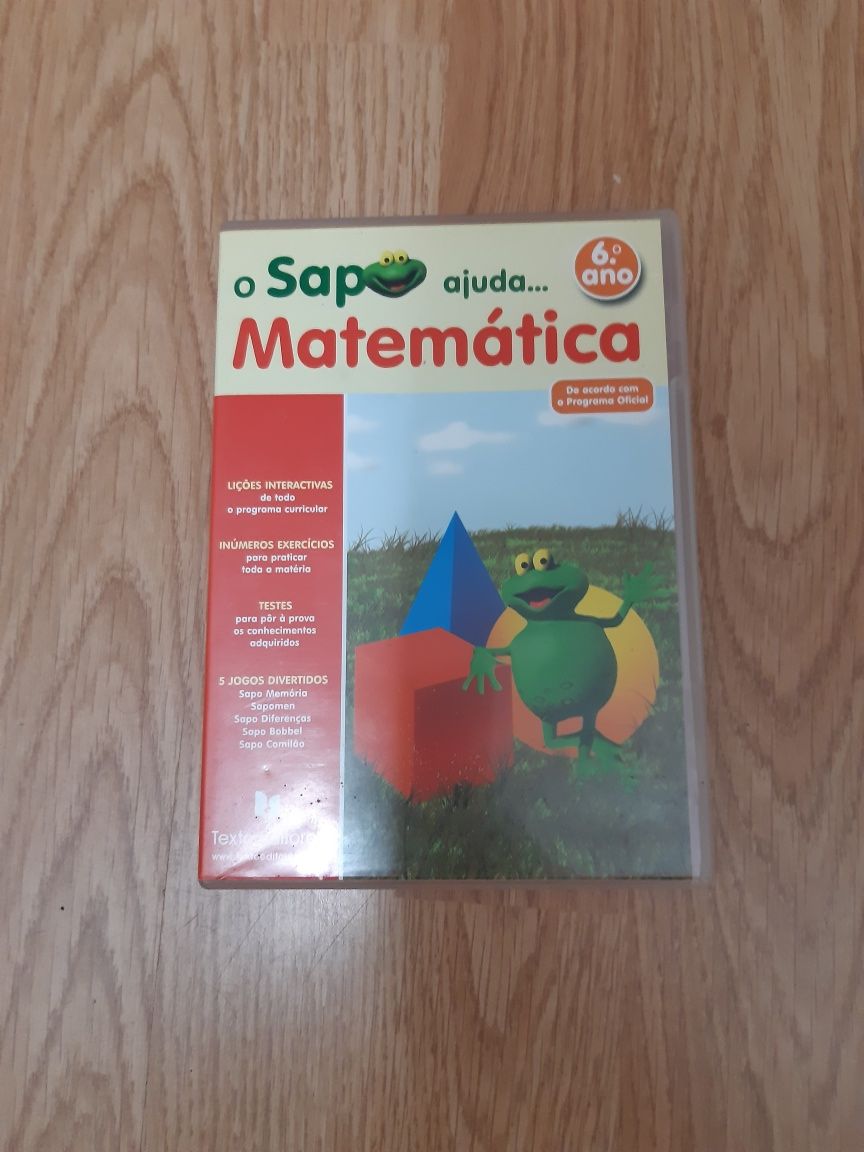 DVD sapo matemática - 6 ano -vendo ou troco