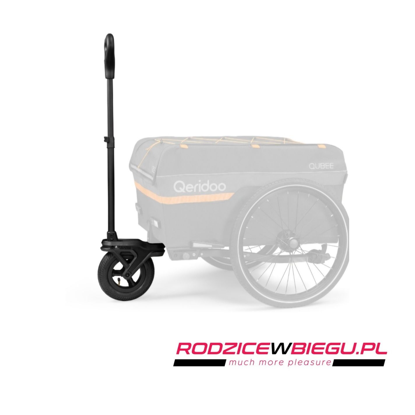 Qeridoo Qubee XL w zestawie z ręcznym dyszlem przyczepka rowerowa
