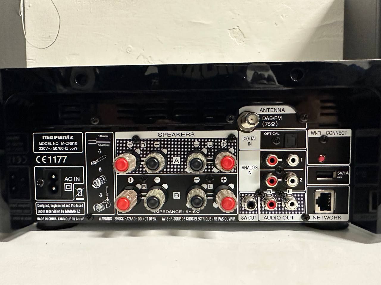 odbiornik CD  Marantz M-CR 610, FLAC,WAV, WMA, MP3AirPlay, DLNA .