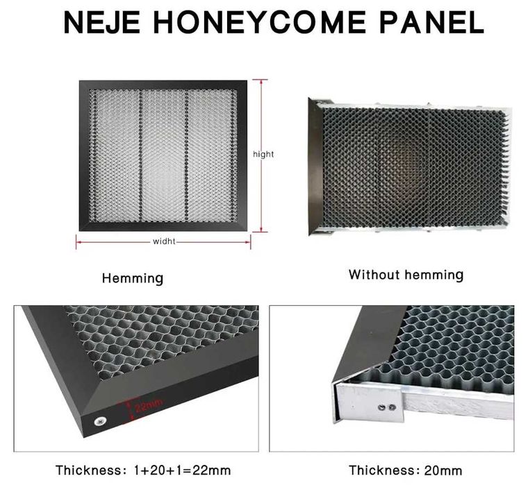 Стільниковий сотовий стіл для лазера 300мм