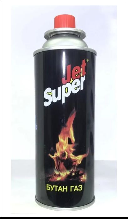 Газові балони Jet Super 220г 340мл Газ бутан кемпінговий