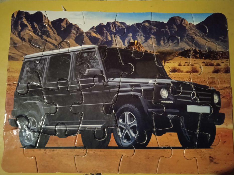 Книга-пазлы  6 машин.