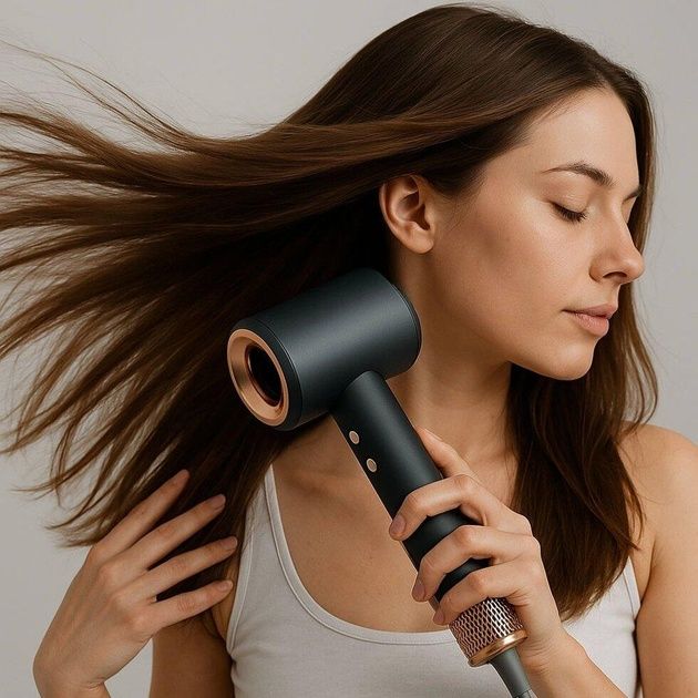 Фен для волосся Crownberg CB-2318 потужний 3000 Вт. Чорний мат