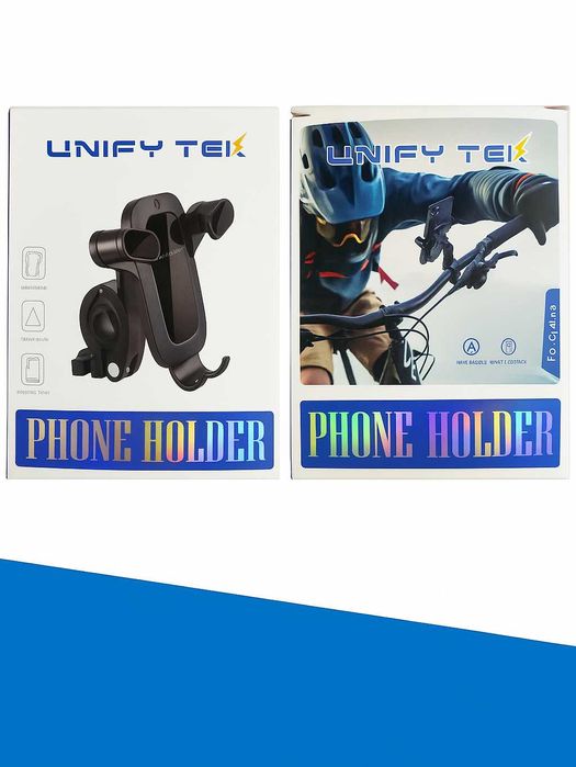 Uchwyt na telefon rowerowy / motocyklowy, na kierownicę, regulowany
