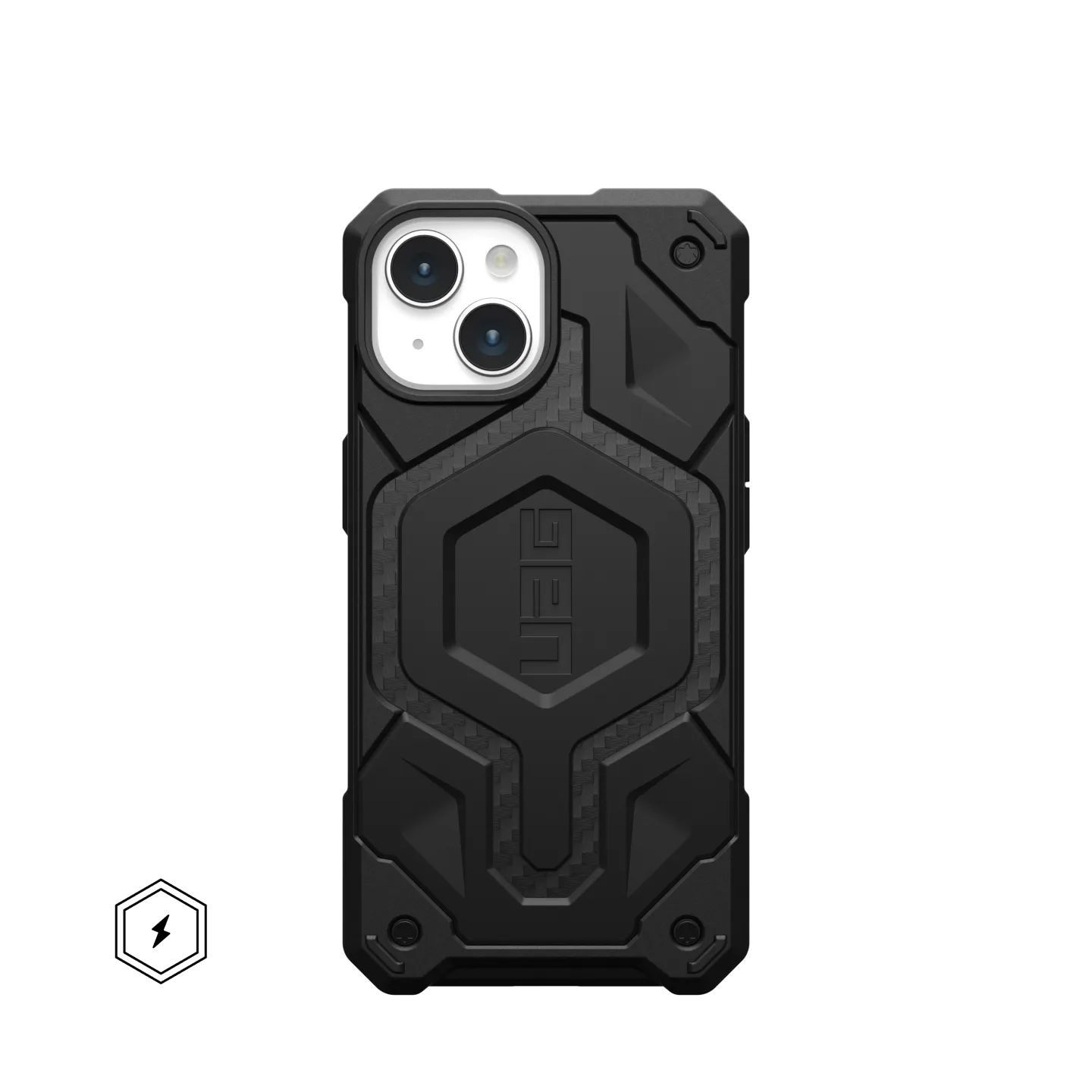 Etui Urban Armor Gear UAG do iPhone 15 Magsafe Monarch Carbon Fiber