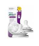PHILIPS AVENT NATURAL smoczki Do Butelki 0msc+ 2 Sztuki * NOWE*
