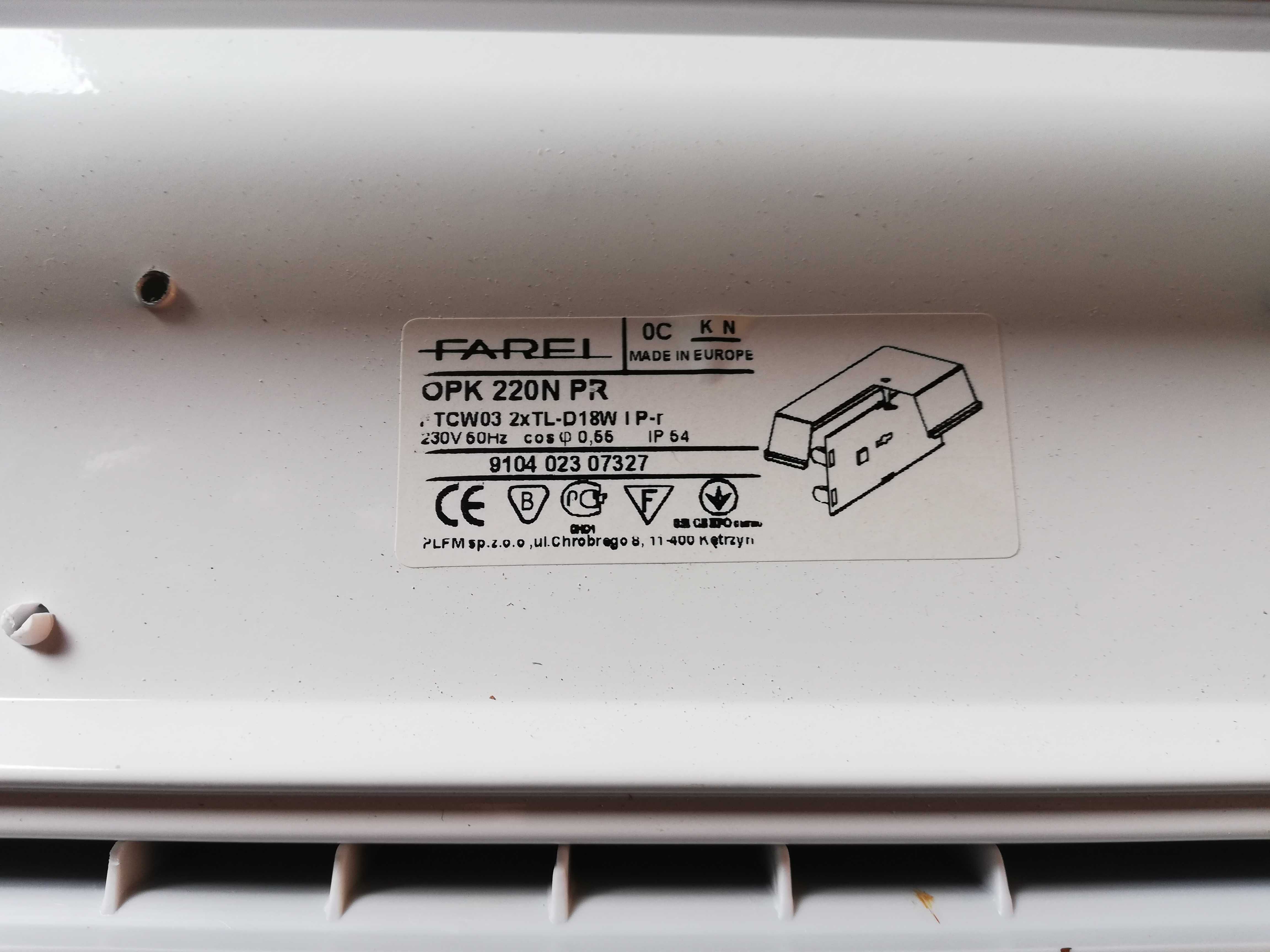 Lampy warsztatowe zestaw : 3 sztuki wraz ze świetlówkami