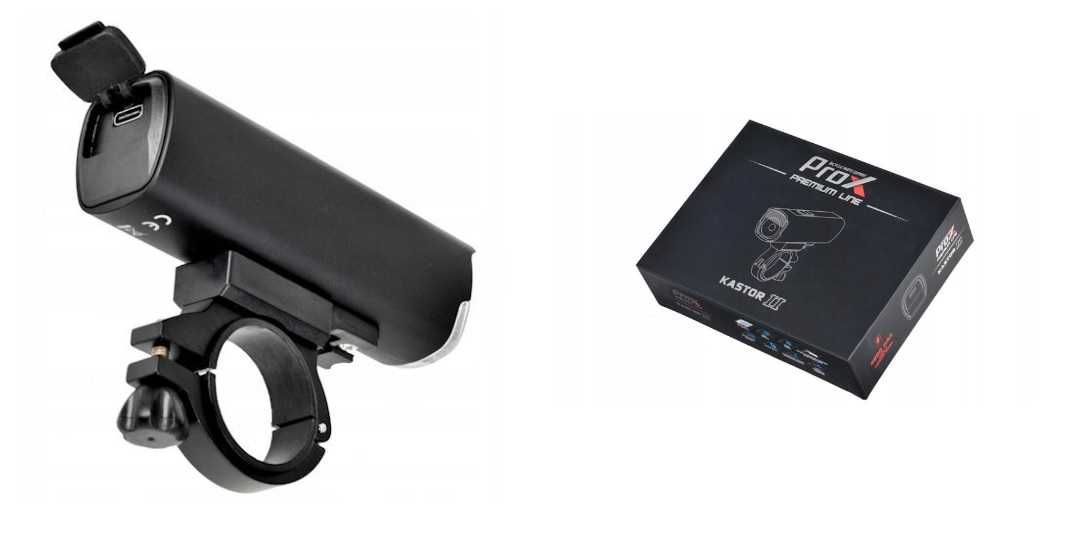 Oświetlenie rowerowe Prox Kastor II 1100 lm USB