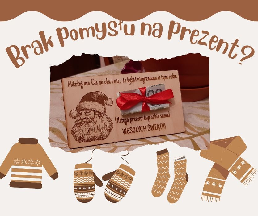 Bon prezentowy koperta załącznik