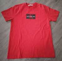 Czerwony męski t-shirt Calvin Klein XXL oryginał