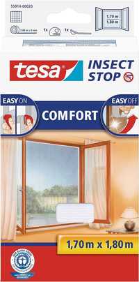 TESA comfort moskitiera do okien, biała 1,7 mx 1,8 m [146]