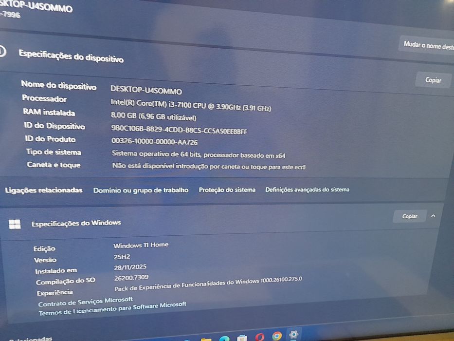 Torre MSI i3  7 geração 8GB RAM