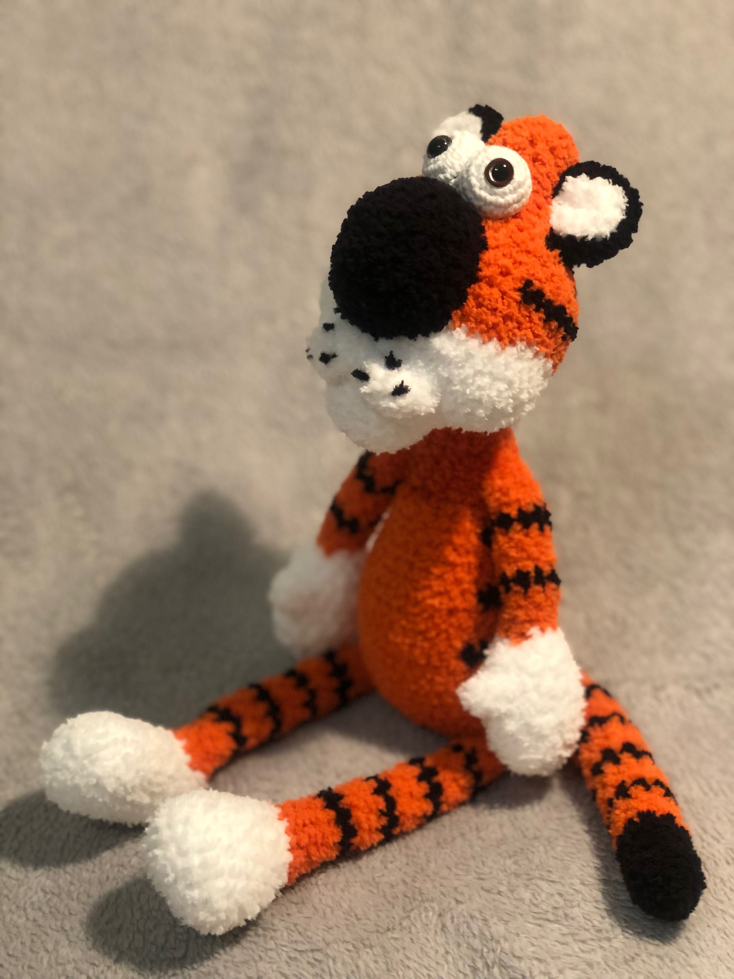 Вязаная игрушка «Тигр»
