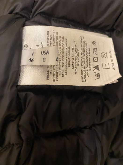 Пуховик «ADD» черного цвета