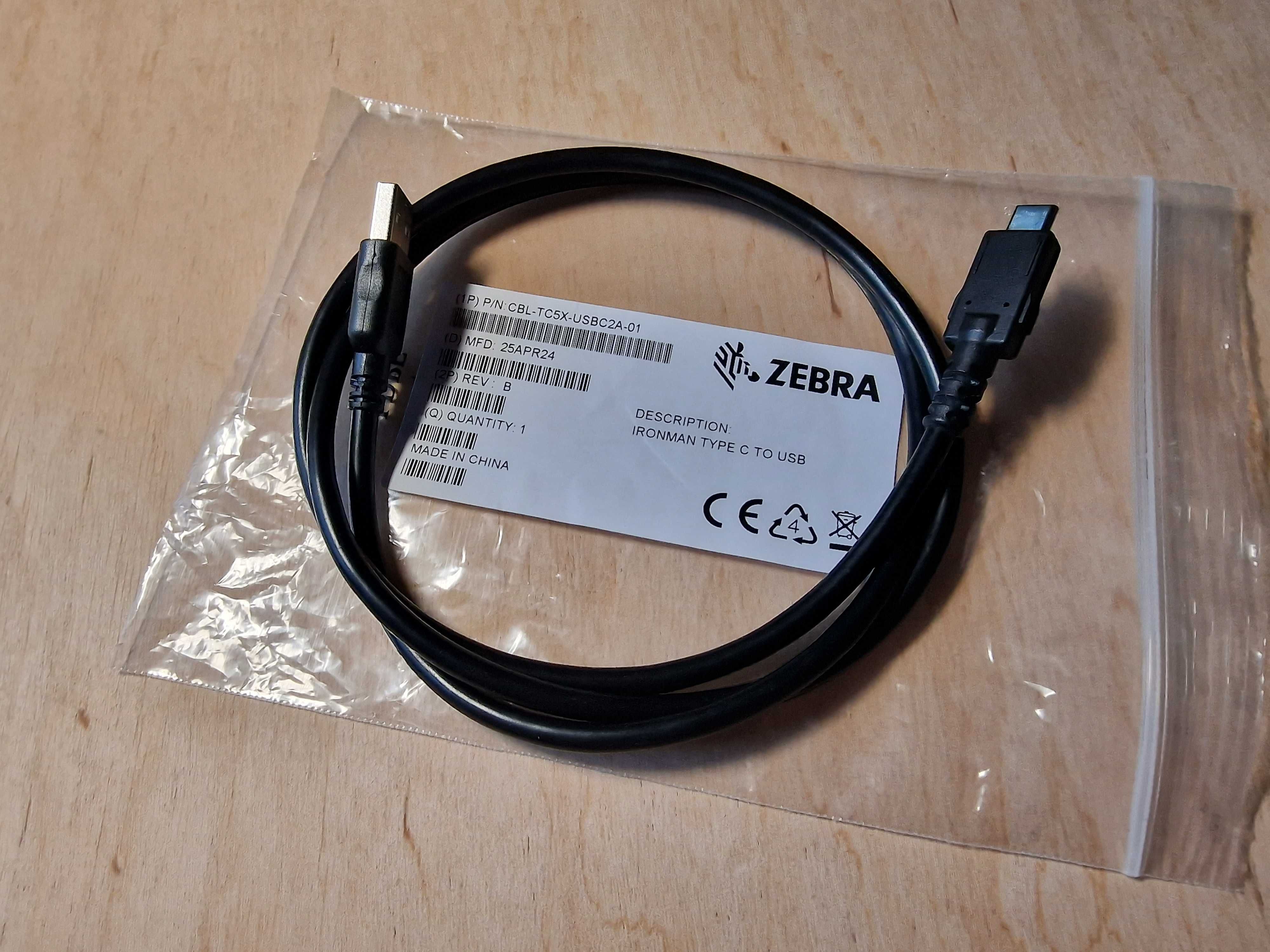 Zebra kabel ladujacy zasilajacy CBL-TC5X-USBC2A-01