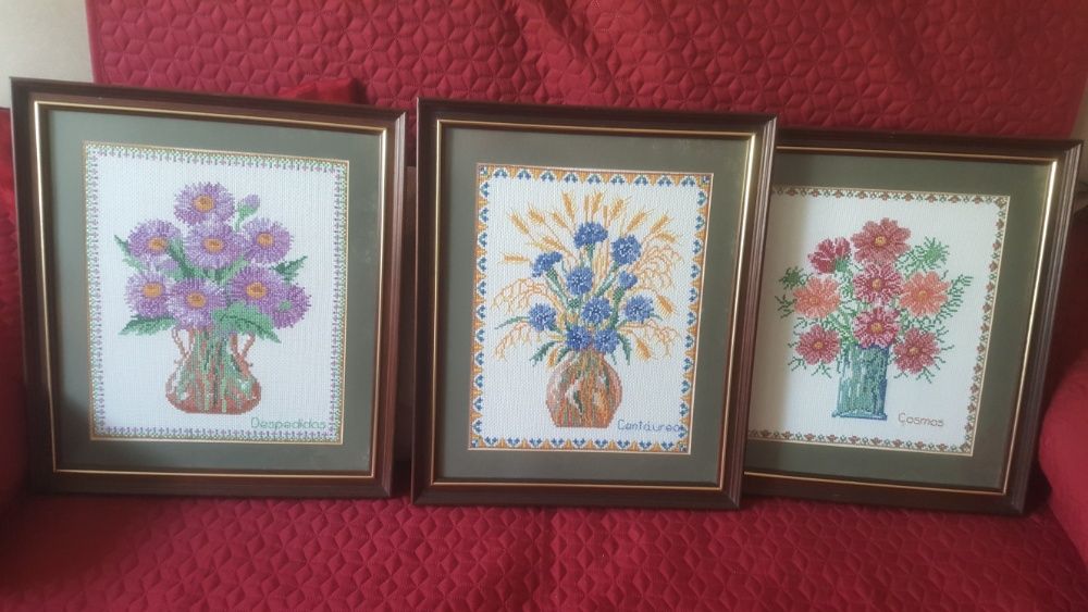 Quadros bordados...