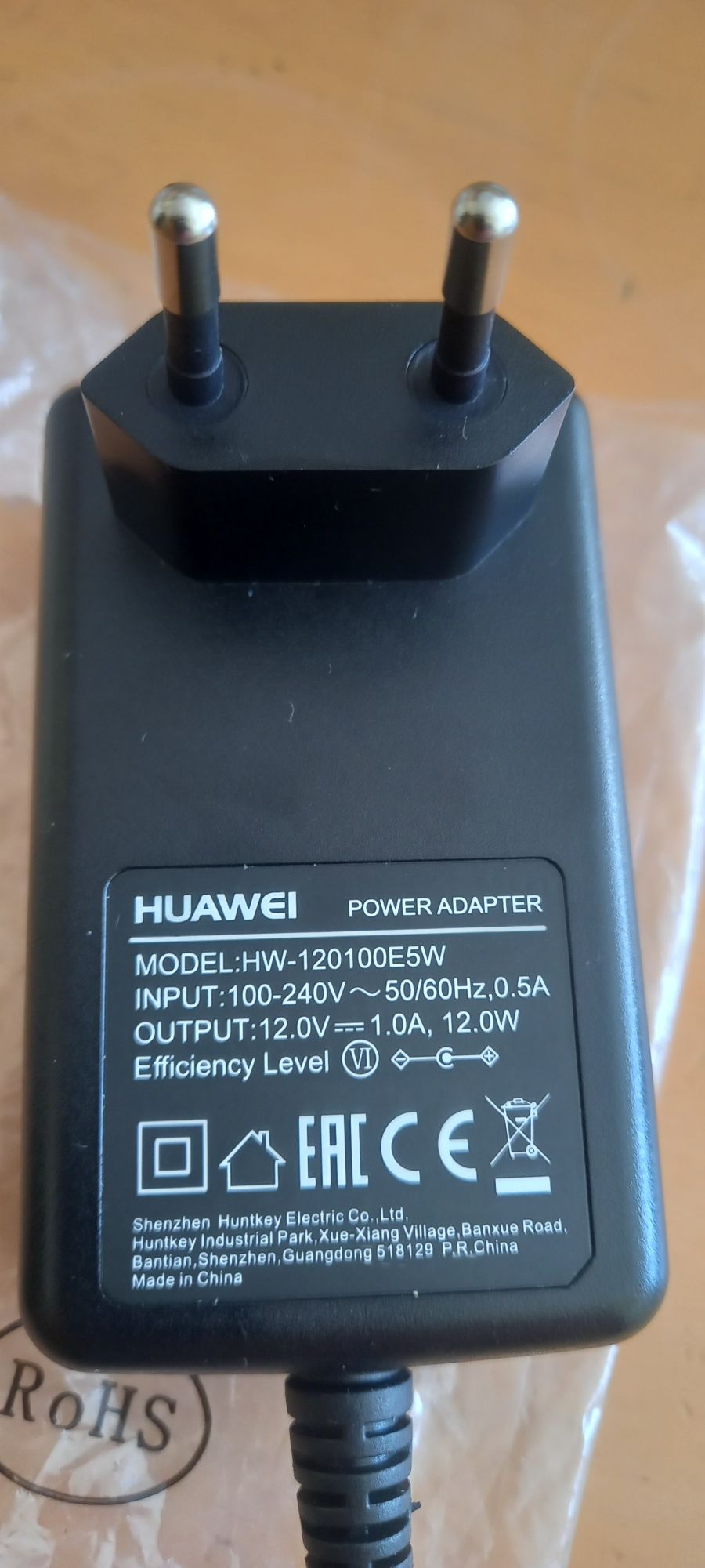 Ladowarka Huawei 12.0V 1.0A Model: HW-120100E5W0