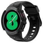 spigen rugged armor "pro" galaxy watch 4 / 5 (44 mm) charcoal grey