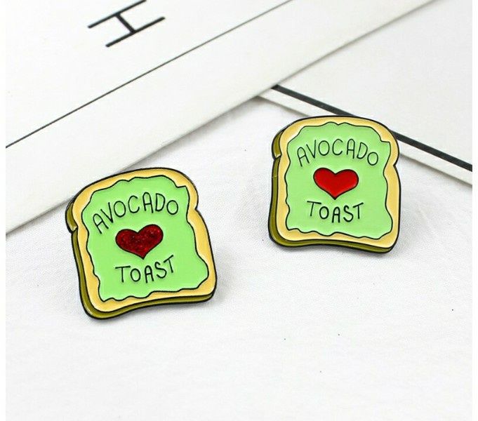 Pin's Tosta de Abacate - Novos