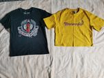top t-shirt żółty XS/S