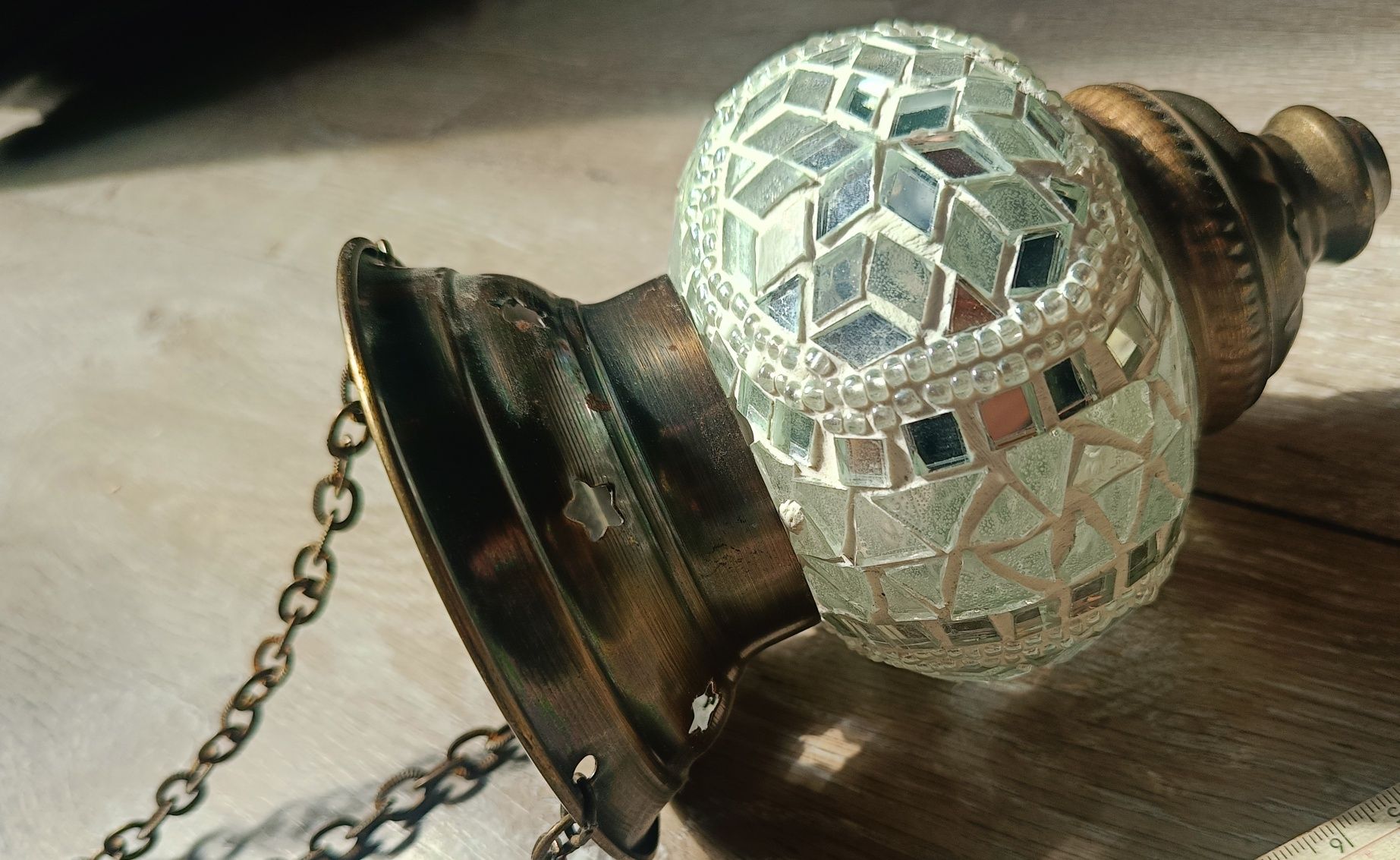 Orientalny lampion, świecznik kinkiet