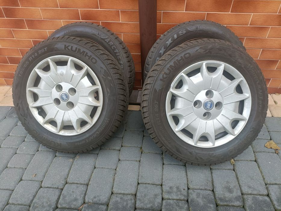 Koła opony zimowe felgi stalowe Fiat Alfa Lancia 4 98 14 Et 35