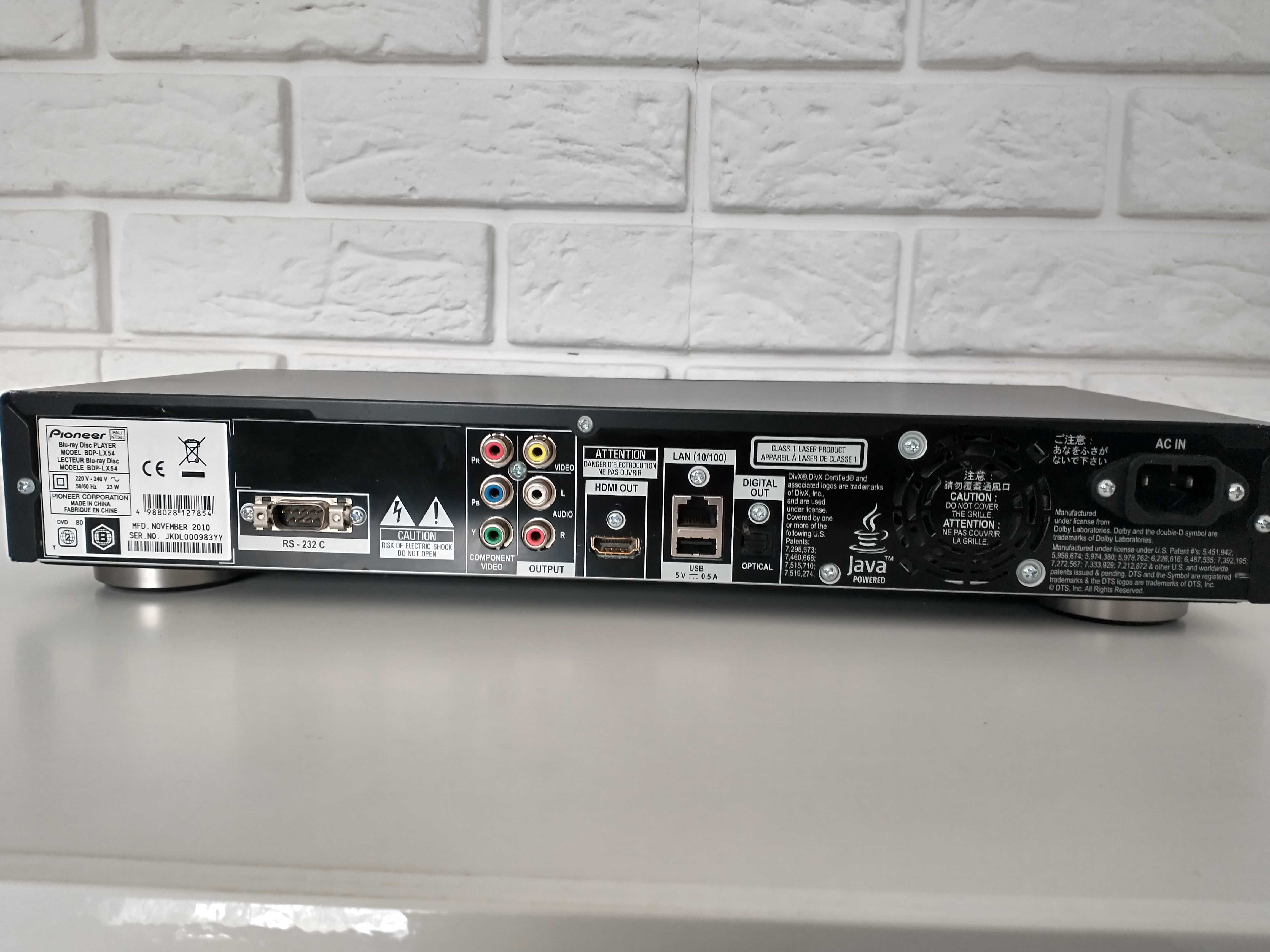 Odtwarzacz Blu-ray Pioneer BDP-LX54