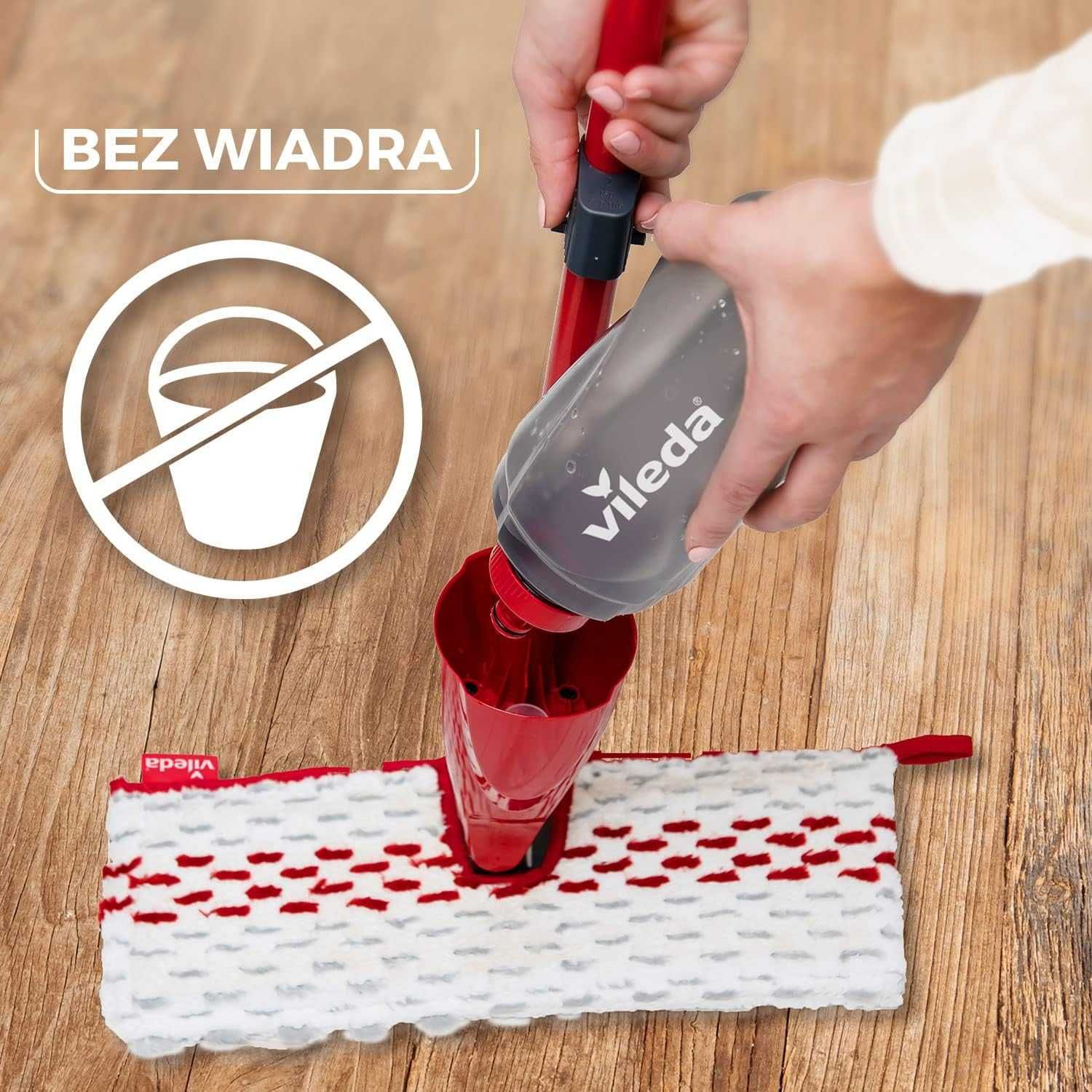 Vileda 1-2 Spray MAX BOX Mop płaski ze spryskiwaczem i zbiornikiem