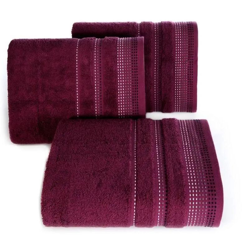 Ręcznik Kąpielowy 70x140 Bawełniany Frotte 500g/m2 Pola 24 Bakłażan