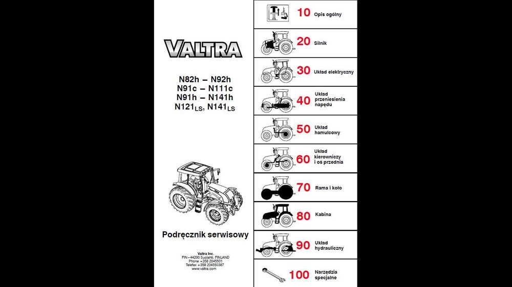 VALTRA N82,92h_N91c-N11c_N91h-N141h_N121LS-N141LS instrukcja napraw