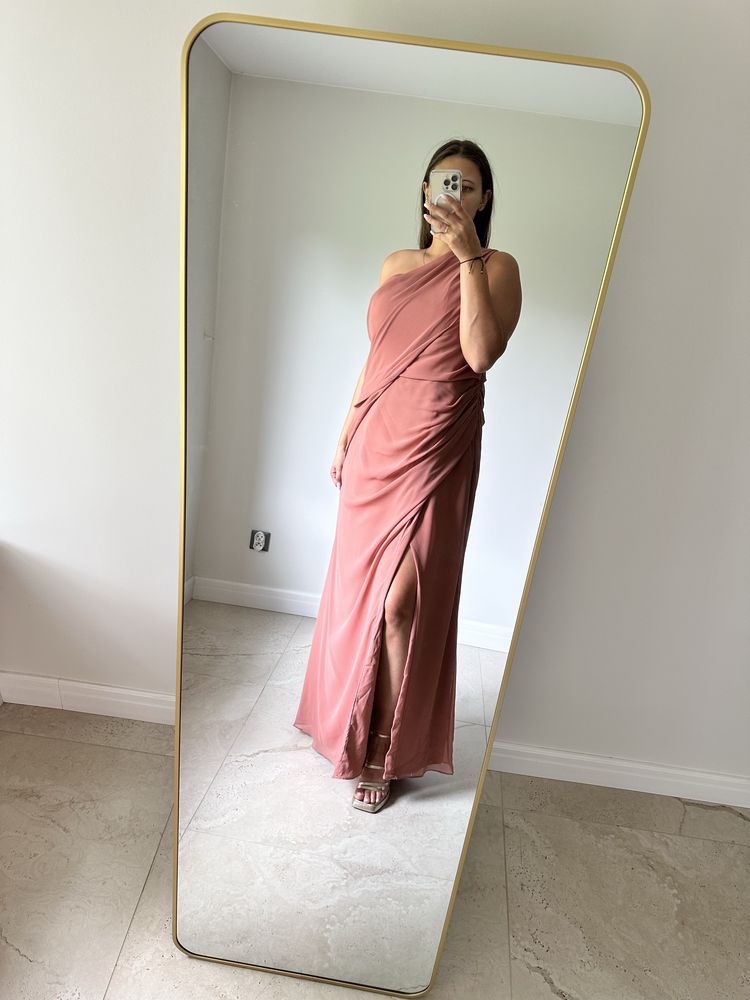 Sukienka na jedno ramię ASOS rozmiar 46 wesele ślub