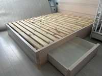 Łóżko drewniane do sypialni 160x200cm solidne