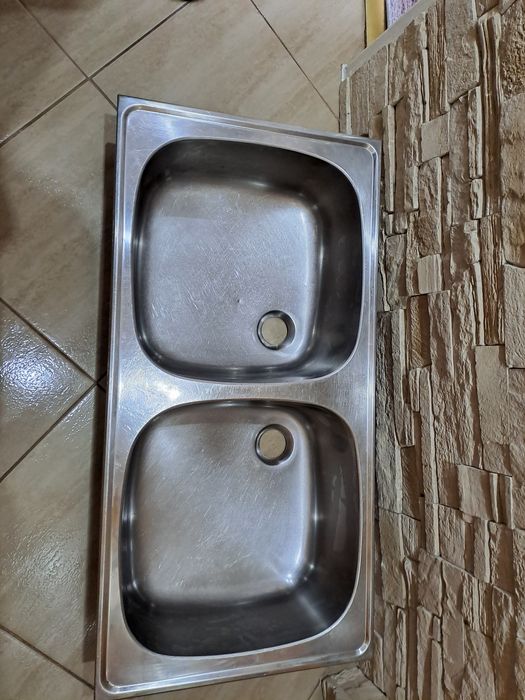 **Zlewozmywak kuchenny, dwukomorowy, 80cm×40 cm **