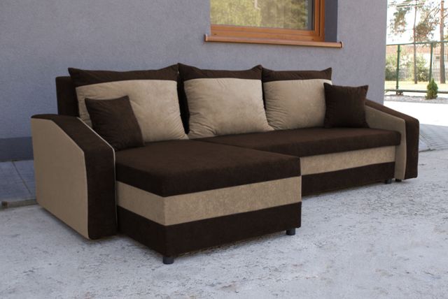 Narożnik Grand z funkcją spania! Kanapa Łóżko Rogówka Sofa