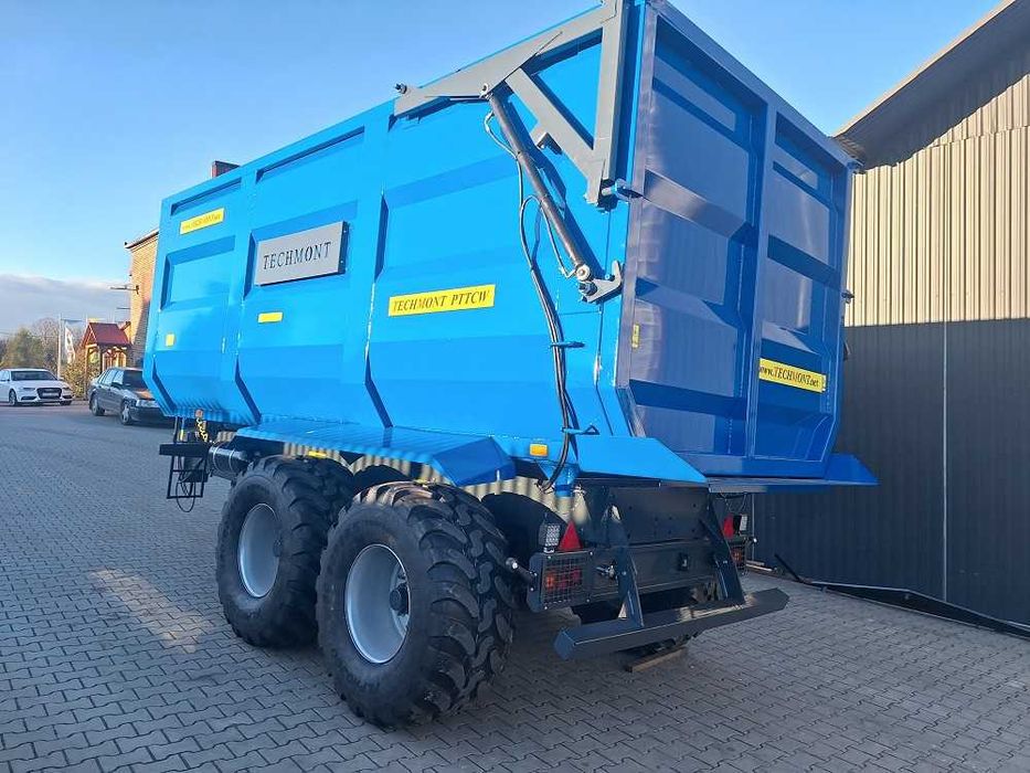 Przyczepa Skorupowa oś skrętna Techmont 14T