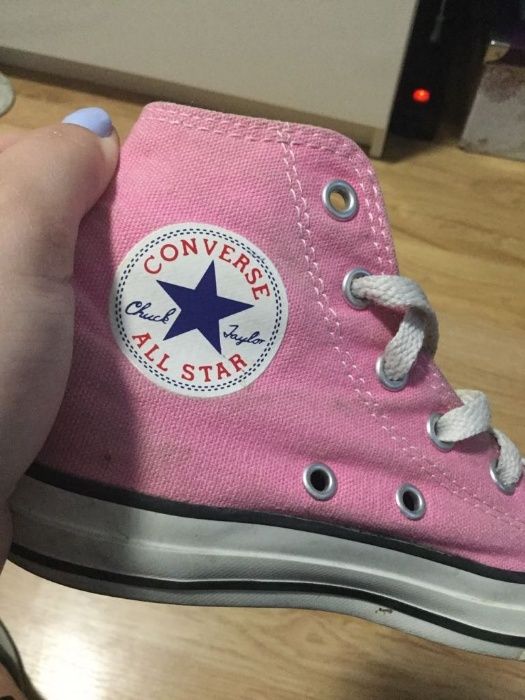 Różowe Trampki Converse