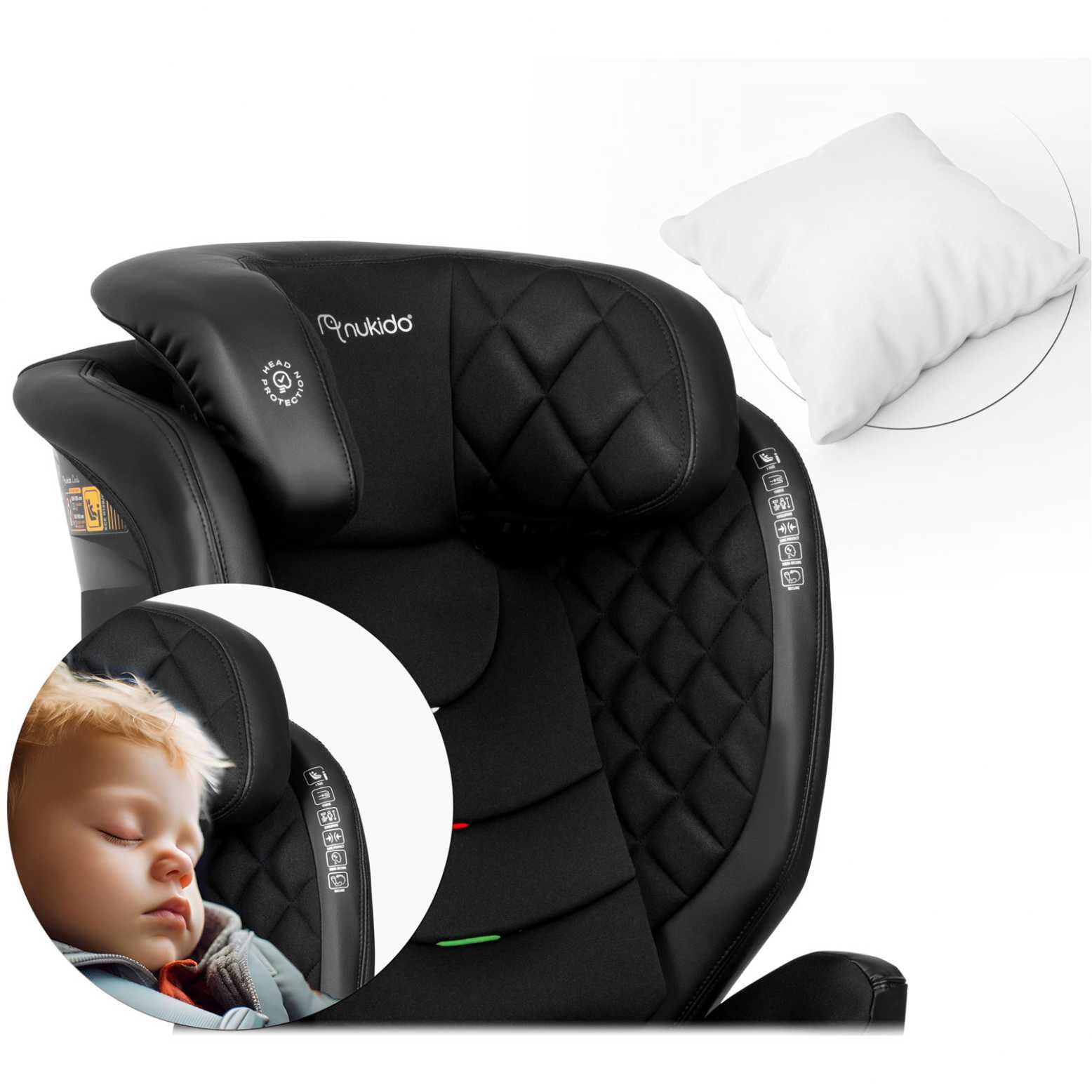 OKAZJA! Fotelik samochodowy Louis czarny 15-36 kg ISOFIX