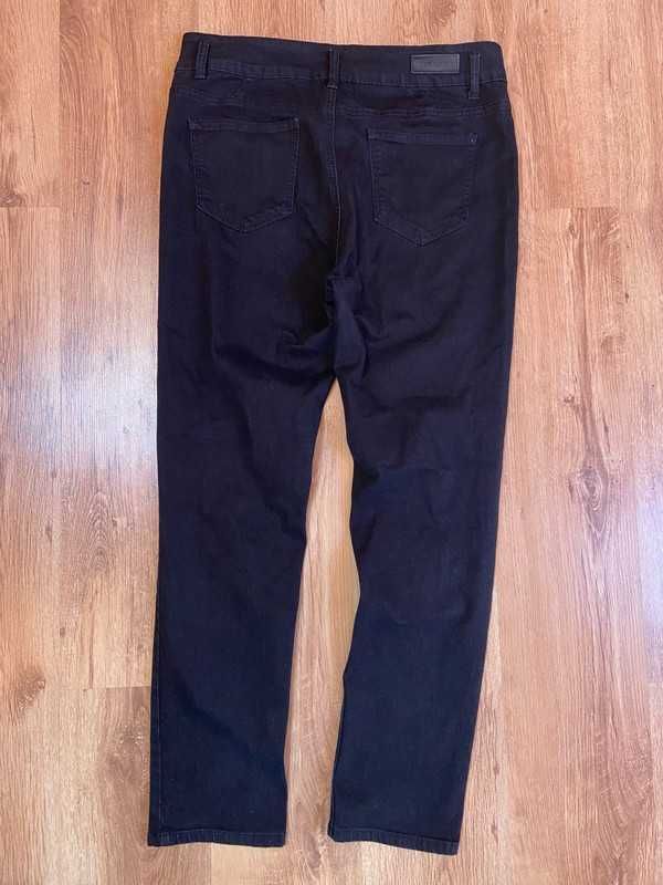 Zavanna czarne spodnie skinny jeans rurki wysoki stan +size 44 46