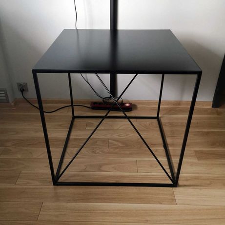 Stół czarny metalowy minimalistyczny loft industrial design od ręki