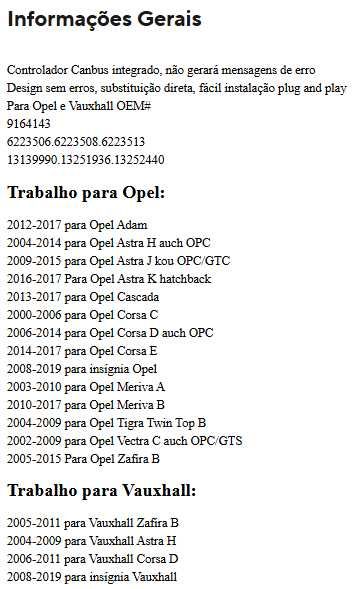 Par de Luzes LED para matrícula