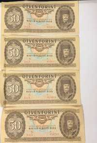 Banknoty 50 Forintów Węgierskich