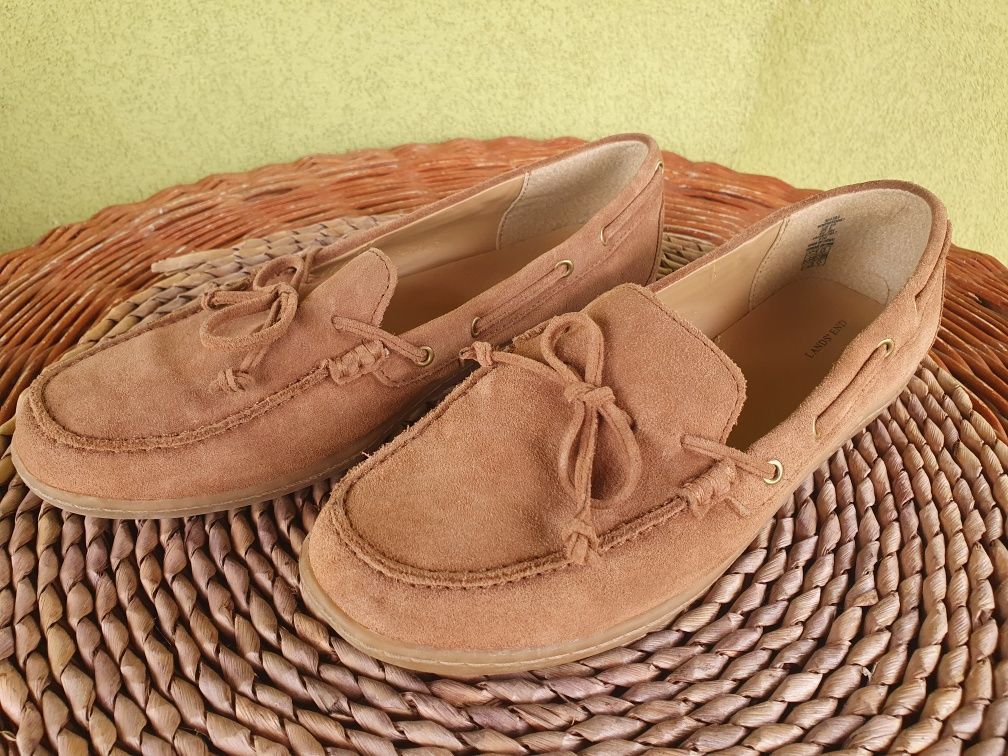 Mokasyny zamszowe#Loafersy zamszowe#Półbuty39/24,5cm# Lands'end